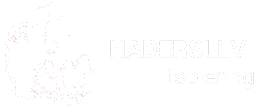Haderslev Isolering logo i hvidt konturdesign